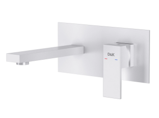 Смеситель встраиваемый для раковины DQ Bayern.Liszt DA1514408 белый матовый